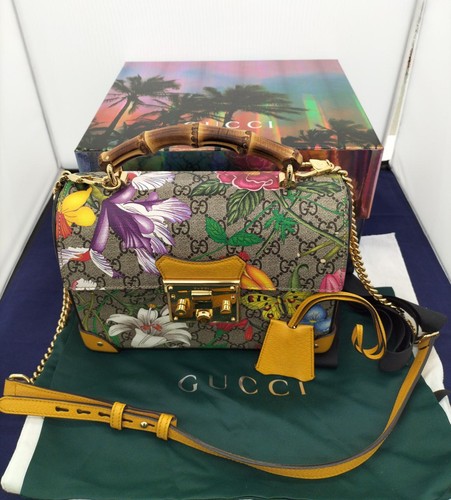 Gucci lucchetto flora borsa - flora,
