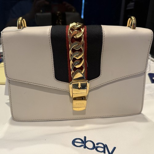 Borsa tracolla gucci bianca - a,