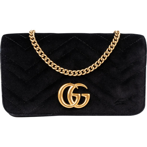 Borsa gucci chevron velvet - gucci, gg