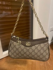 borsa gucci ophidia, beige e